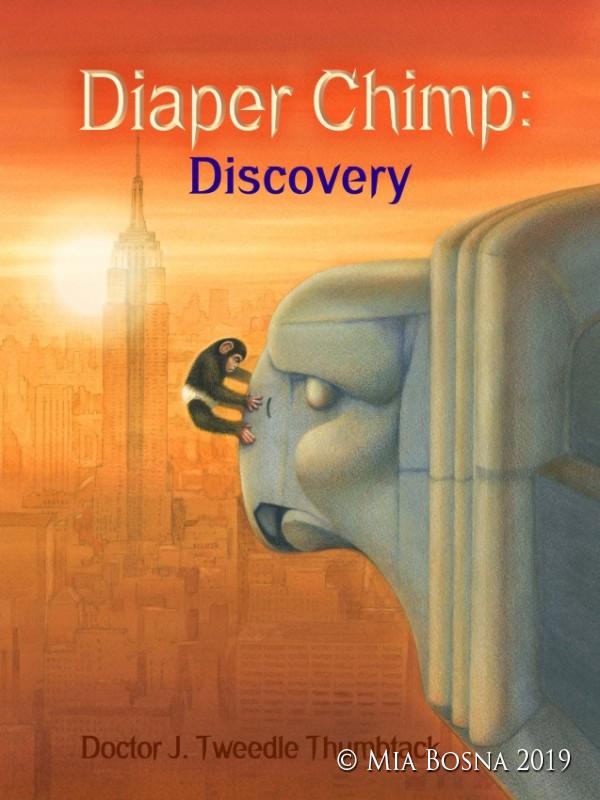 Small chimp hanging onto the Crystler Building's Eagles