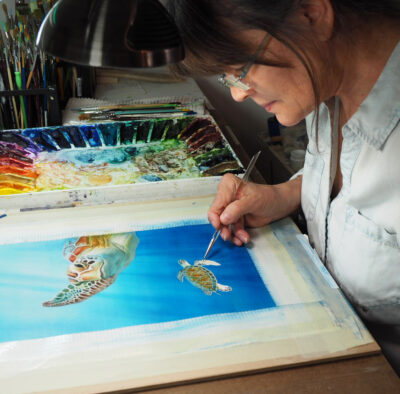 MiaBosna painting studio In the studio with Mia Bosna