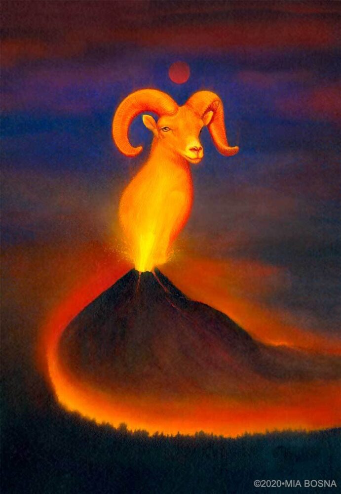 Aries Print by Mia Bosna