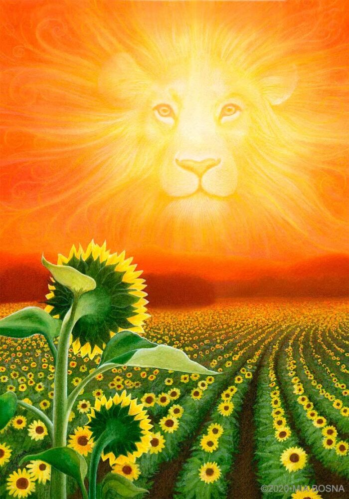 Leo Print by Mia Bosna