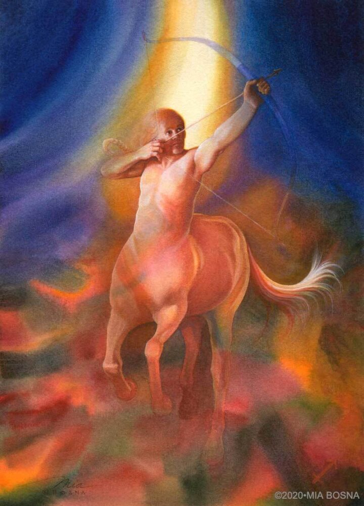 Sagittarius Print by Mia Bosna