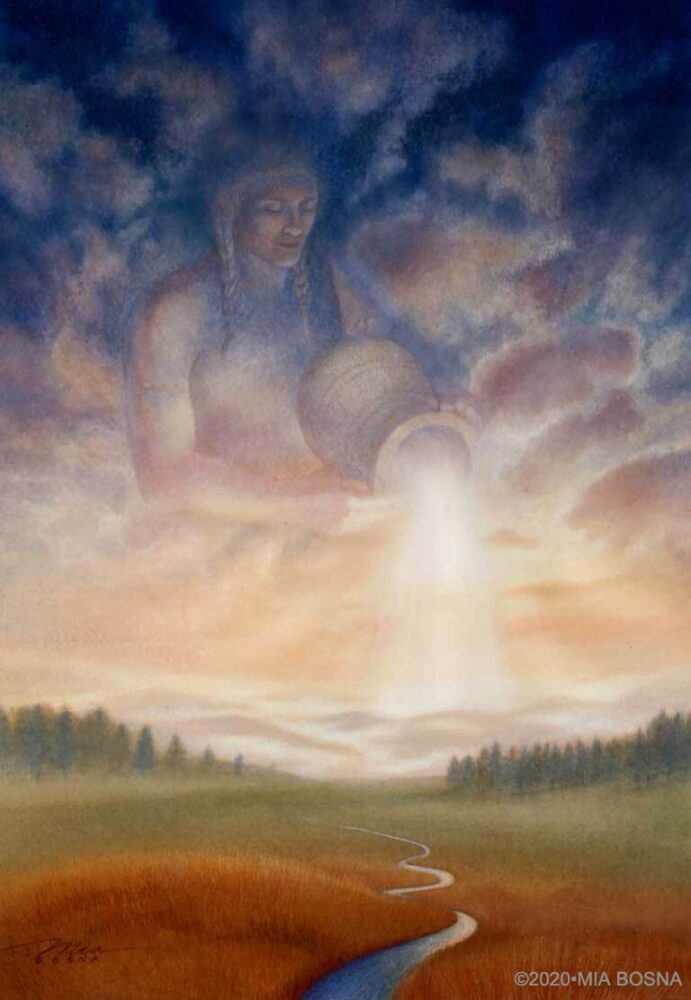 Aquarius Print by Mia Bosna