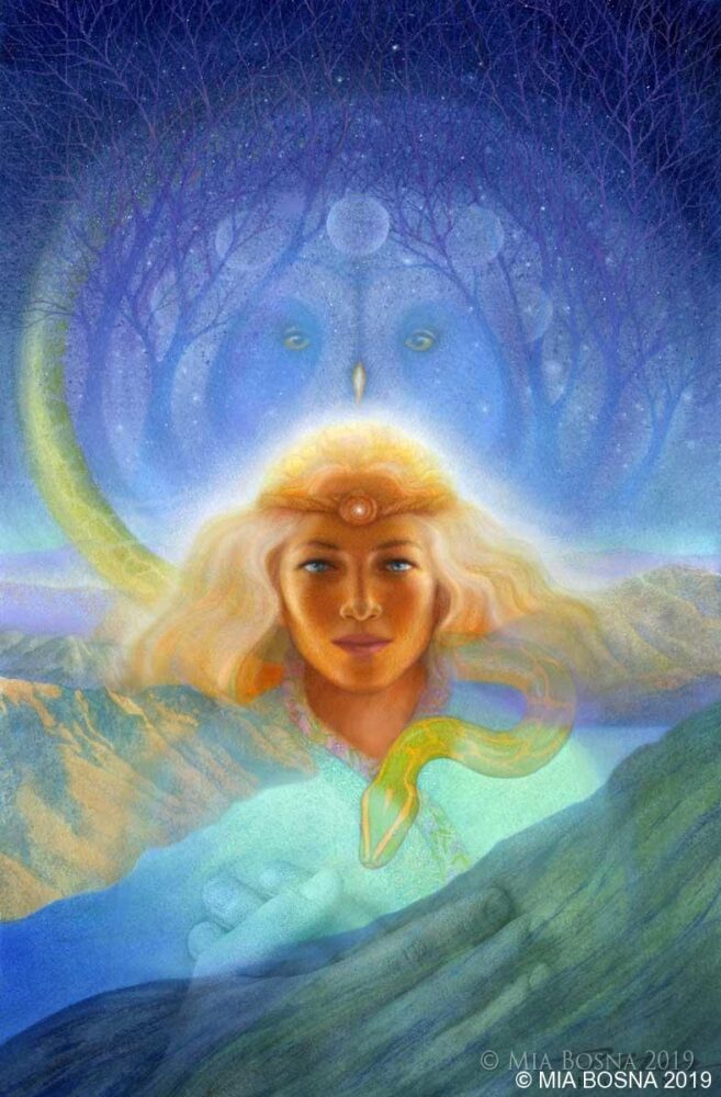 Artwork created by Mia Bosna from the shamanic journey